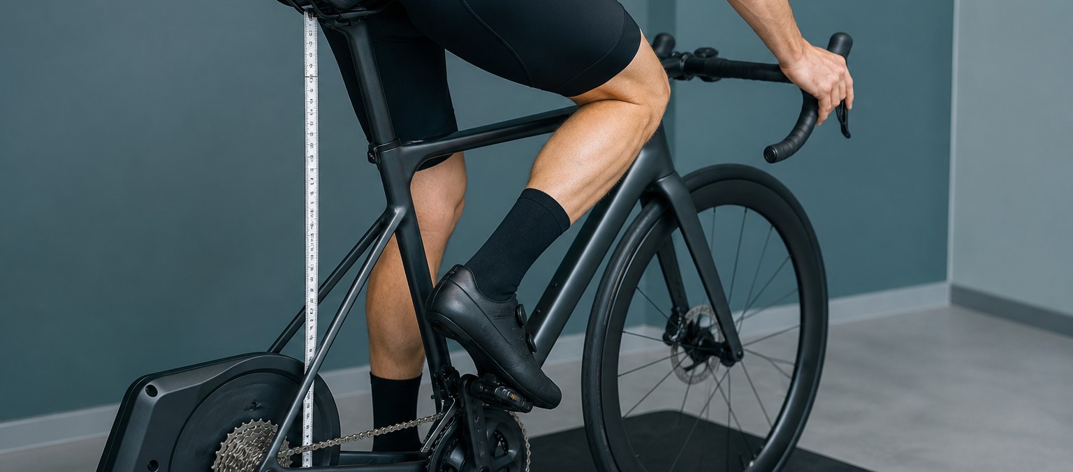 Ajuste de posición y medidas sobre la bicicleta en sesión BikeFit